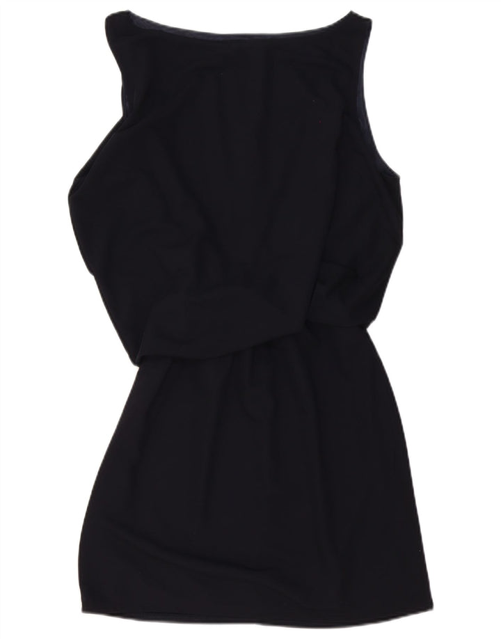 Zara Vestido tubo sin mangas para mujer UK 44 Azul marino mediano