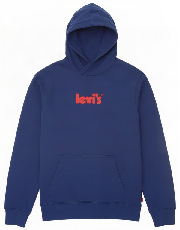 Levi's Boys Graphic Sudadera con capucha Jumper 13-14 años XL Azul Marino Algodón
