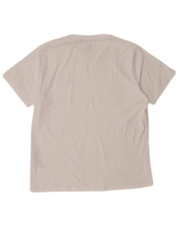 Levi's Camiseta estándar para hombre Top grande de algodón blanco