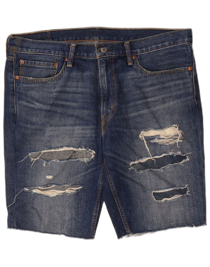 Levi's Mens 511 pantalones cortos de mezclilla desgastados W36 algodón azul grande