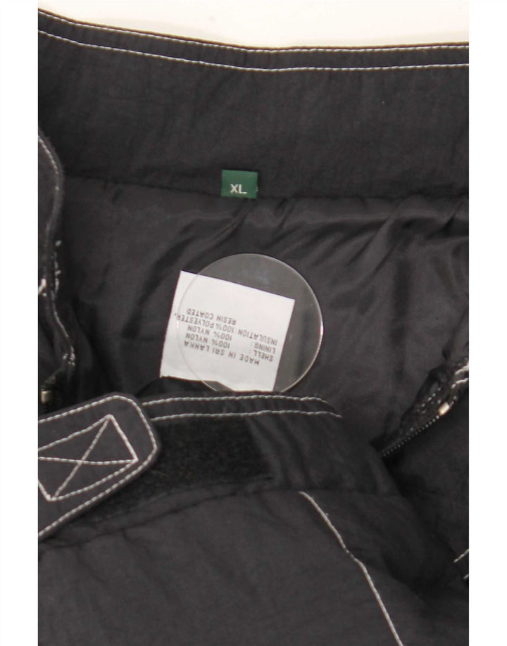Chaqueta de carreras gráfica para hombre de Fórmula Uno UK 42 XL Nylon a cuadros negros