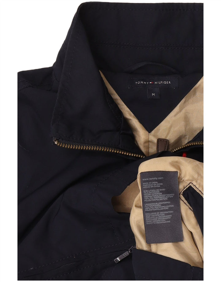 Tommy Hilfiger Chaqueta Bomber Corta para Mujer Reino Unido 12 Poliéster Azul Marino Mediano