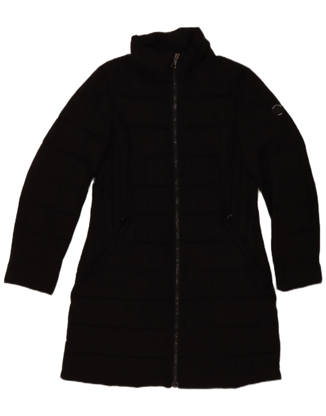 Nautica Abrigo acolchado para mujer UK 44 Grande Poliéster negro