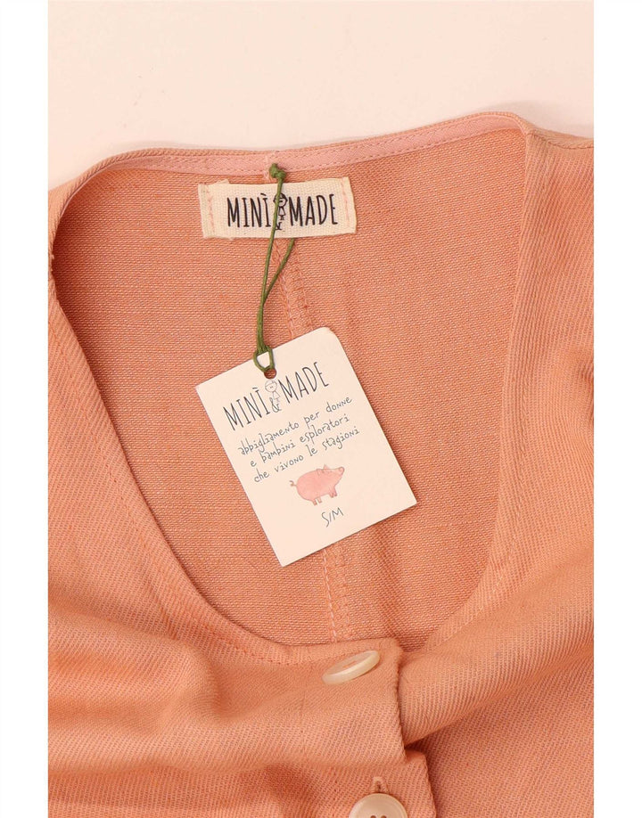 Vintage mujer mono Reino Unido 10 pequeño naranja