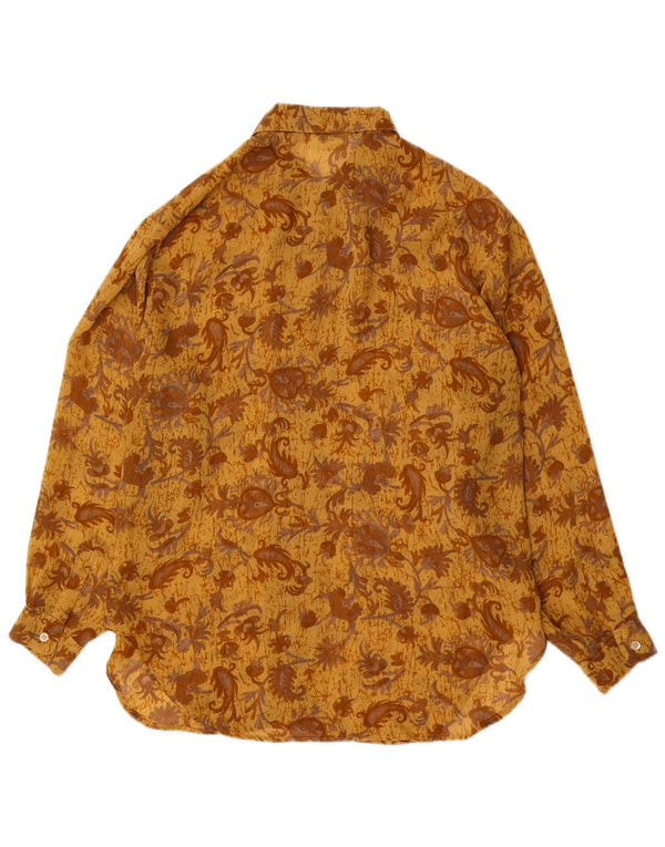 Penny Black Camisa para mujer UK 46 Latge Yellow Paisley Poliéster