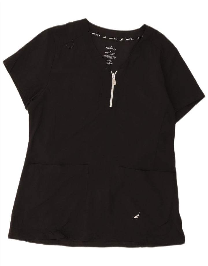 NAUTICA Blusa Mujer Top UK 44 Medio Negro Poliéster