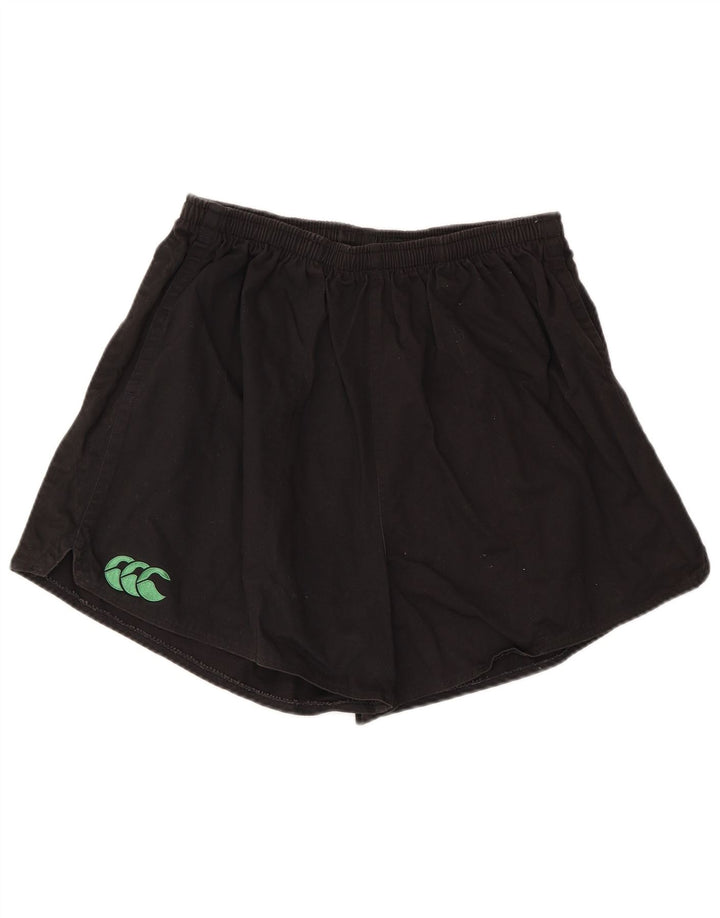 CANTERBURY Pantalones cortos deportivos para hombre XL Algodón negro