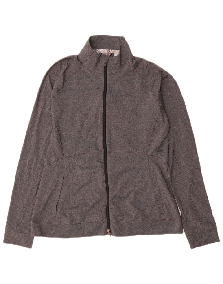 Puma - Chaqueta de chándal para mujer, talla 40, talla grande, color gris