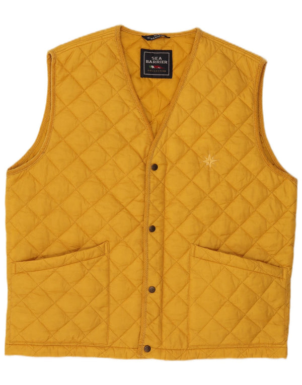 Sea Barrier Chaleco acolchado para hombre UK 42 XL Amarillo