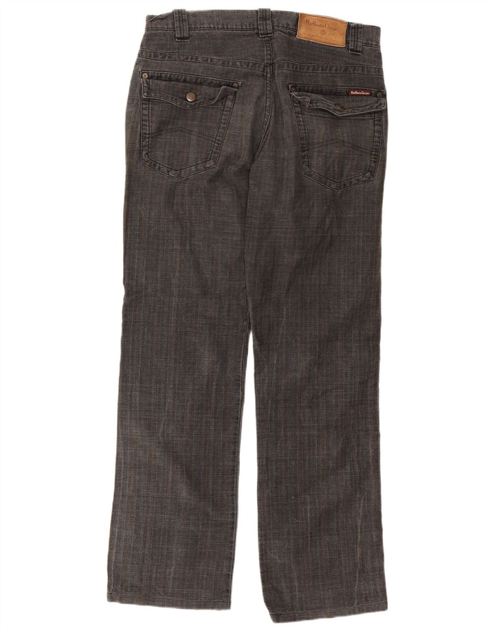 Marlboro Classics Pantalones chinos rectos para hombre W33 L31 Gris Herringbone