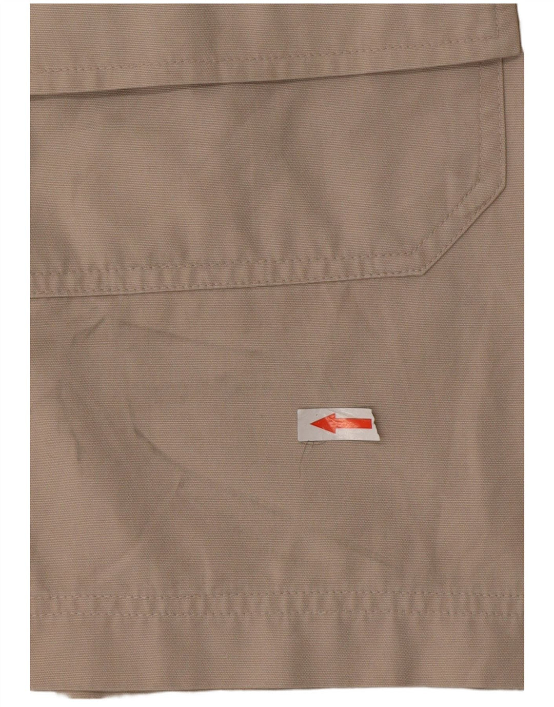 Vintage hombres cargo pantalones cortos medio W32 algodón beige