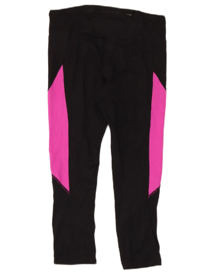 Nike Leggings Dri Fit para mujer UK 40 Mediano Negro Colorblock Poliéster