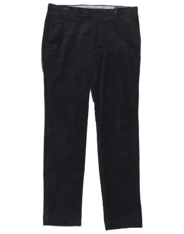 Polo Ralph Lauren Pantalones de pana delgados para hombre W31 L32 Algodón azul marino