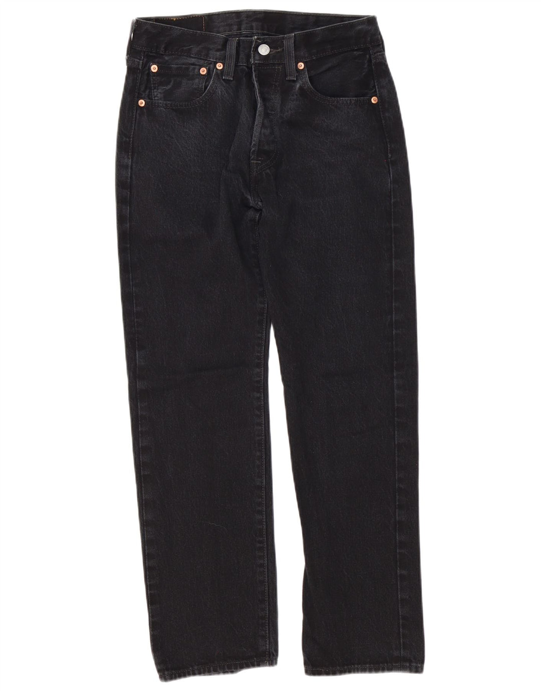 Levi's Jeans rectos 501 para hombre W29 L30 Algodón negro