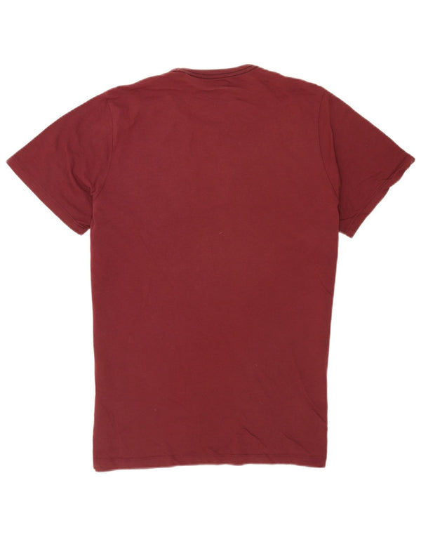 Jack & Jones - Camiseta gráfica para hombre, talla grande, algodón burdeos