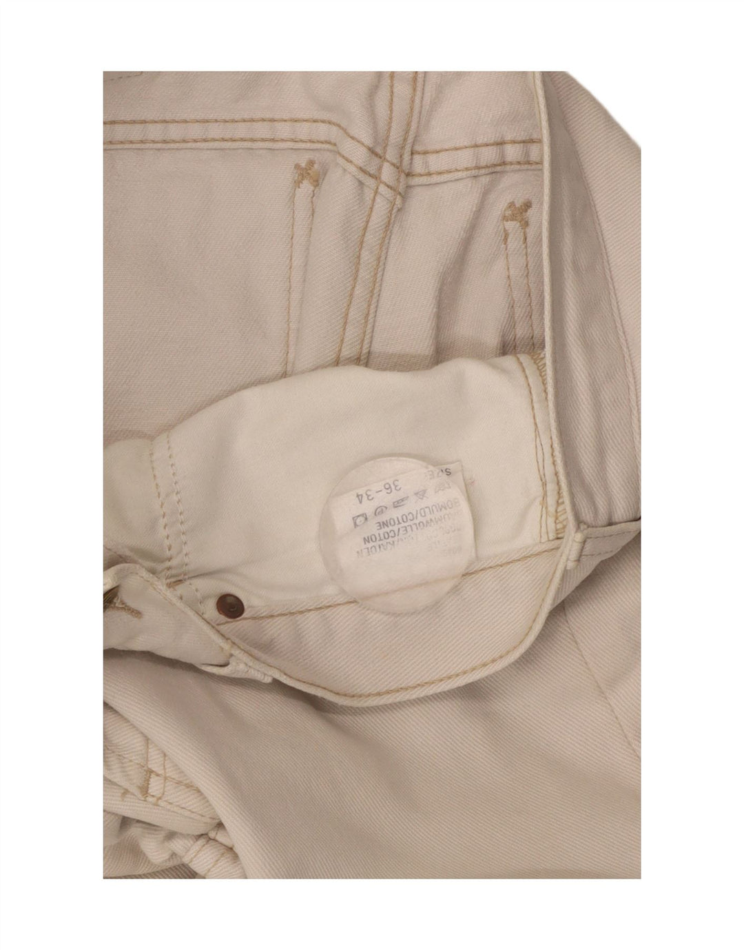 LEE Vaqueros rectos para hombre W36 L29 Algodón beige
