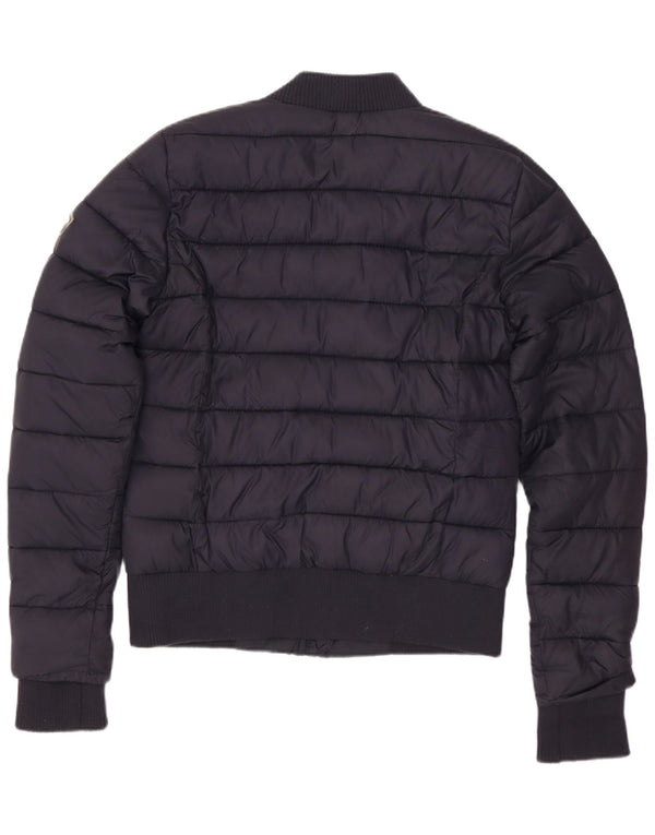 SUPERDRY Chaqueta acolchada para mujer UK 10 Small Azul marino Poliéster