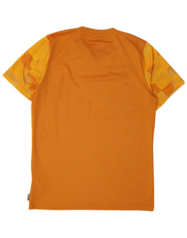 Nike Camiseta Dri Fit Slim Fit para hombre Top grande poliéster geométrico amarillo