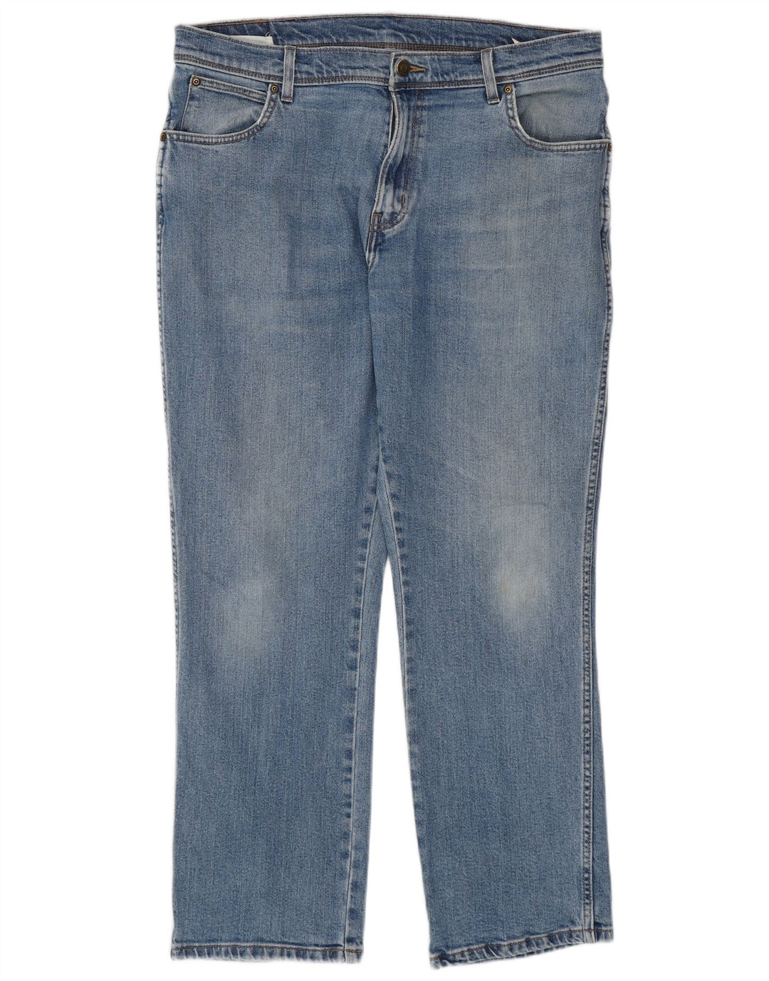 Wrangler Vaqueros rectos de corte regular para hombre W36 L30 Algodón azul