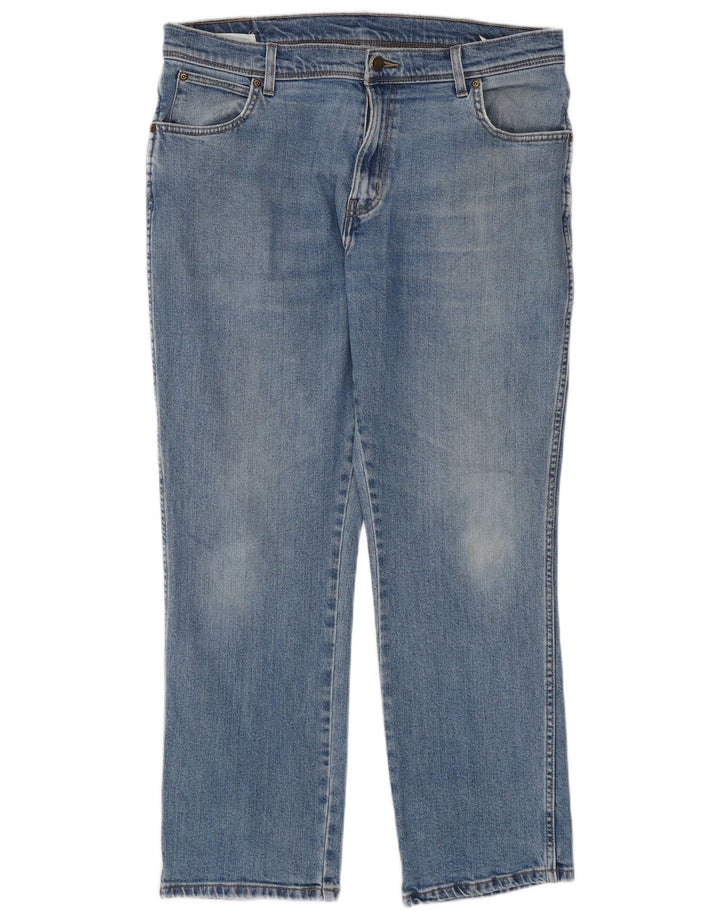 Wrangler Vaqueros rectos de corte regular para hombre W36 L30 Algodón azul