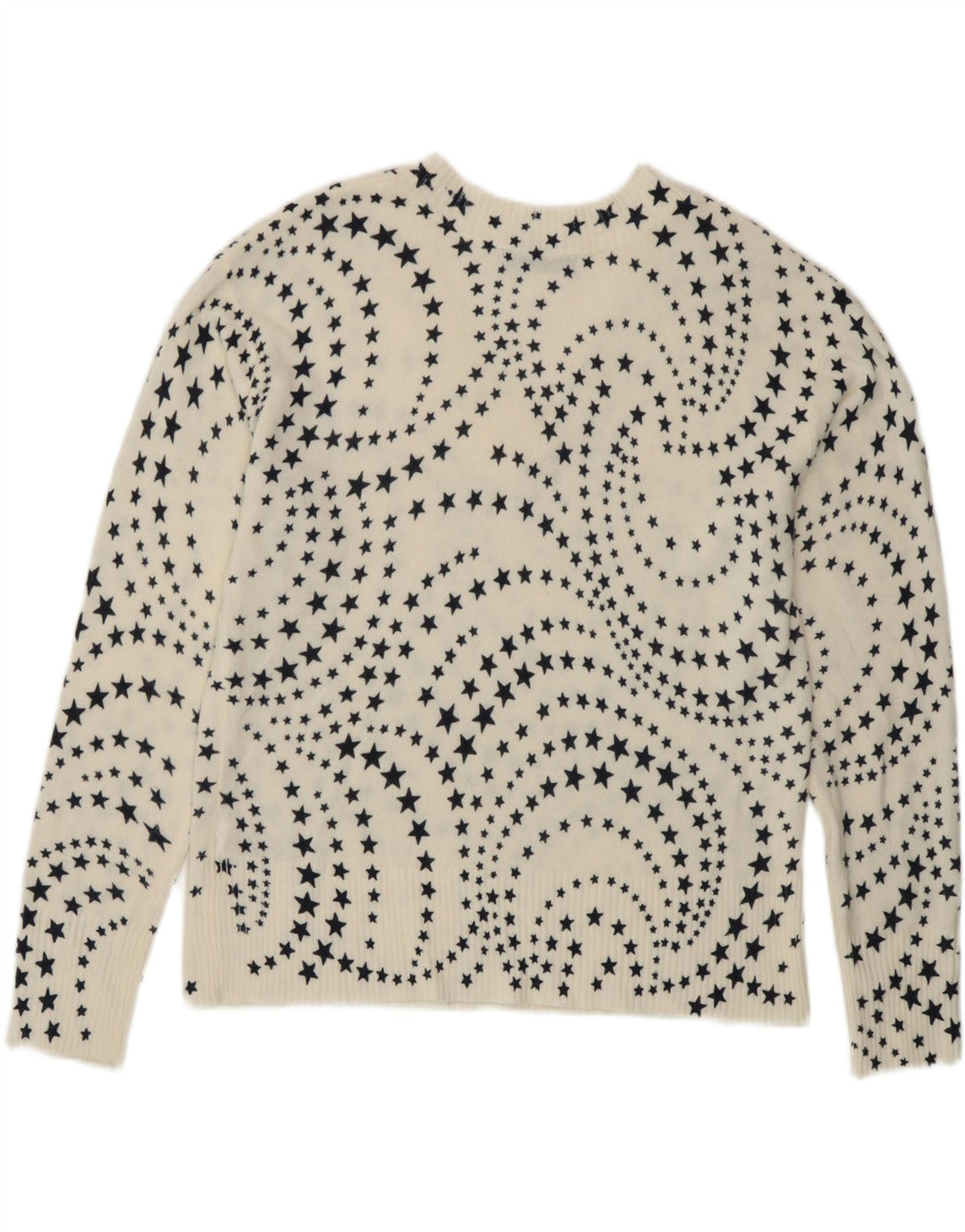 Marks & Spencer Suéter con Cuello en V para Mujer UK 44 Grande Blanco