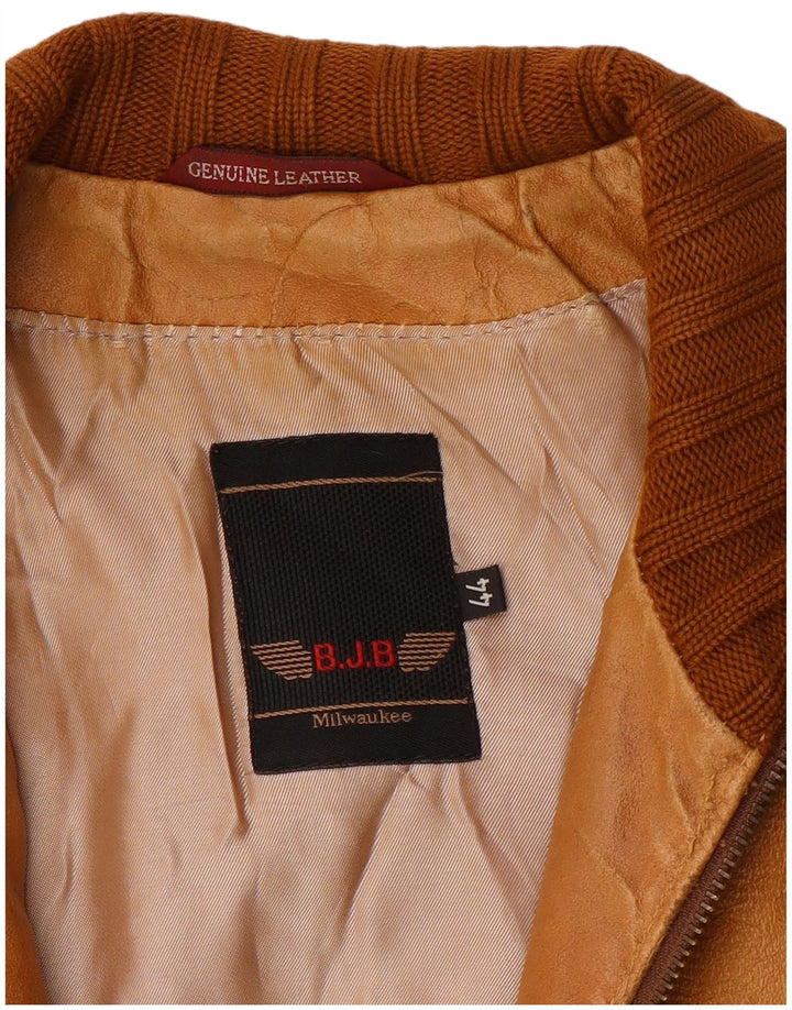 Chaqueta de cuero Milwaukee Mujer IT 44 Cuero marrón medio