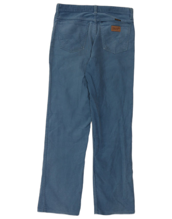 Pantalón Casual Recto Mujer Wrangler W32 L30 Algodón Azul