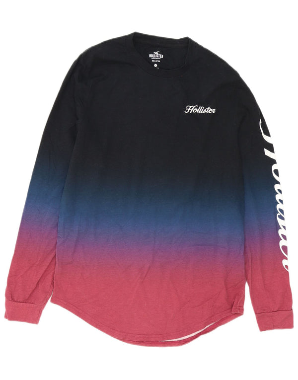Hollister Hombre Gráfico Top Manga Larga Medio Multicolor Colorblock