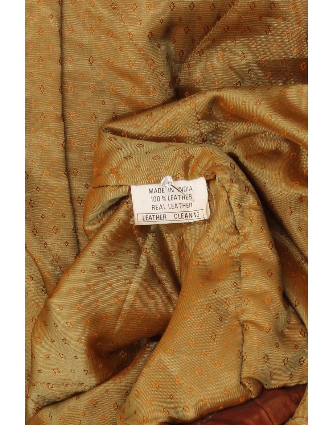 Vintage hombres chaqueta de cuero Reino Unido 40 marrón grande