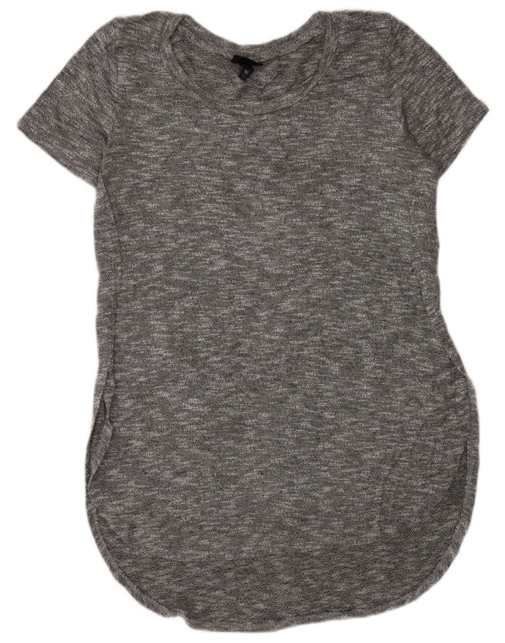 MOSSIMO Vestido tipo camiseta para mujer UK 44 Rayón moteado gris medio