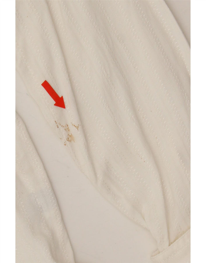 BENETTON Womens Shirt Dress IT 46 Large White Viscose Vintage Benetton and Second-Hand Benetton from Messina Hembry 