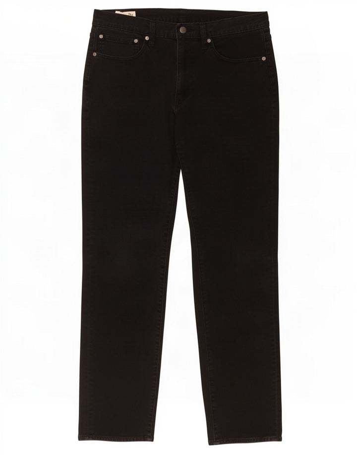Levi's Hombre 511 Slim Jeans W34 L34 Algodón Negro
