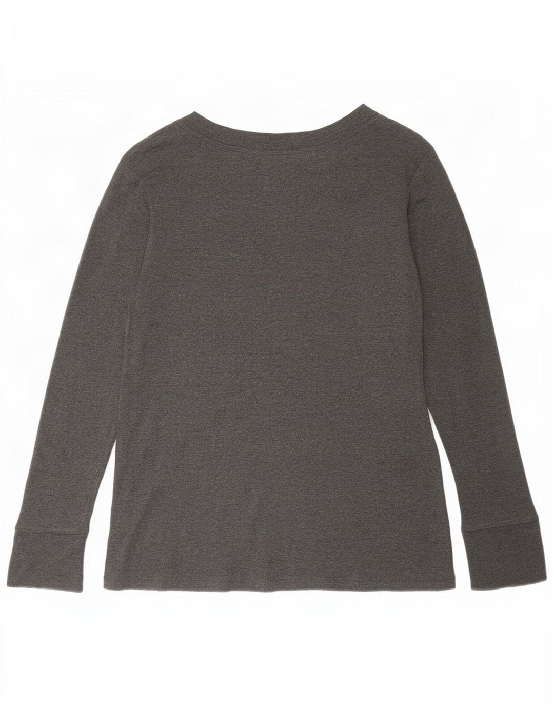 Gap Top Mujer Manga Larga UK 44 Grande Algodón Gris