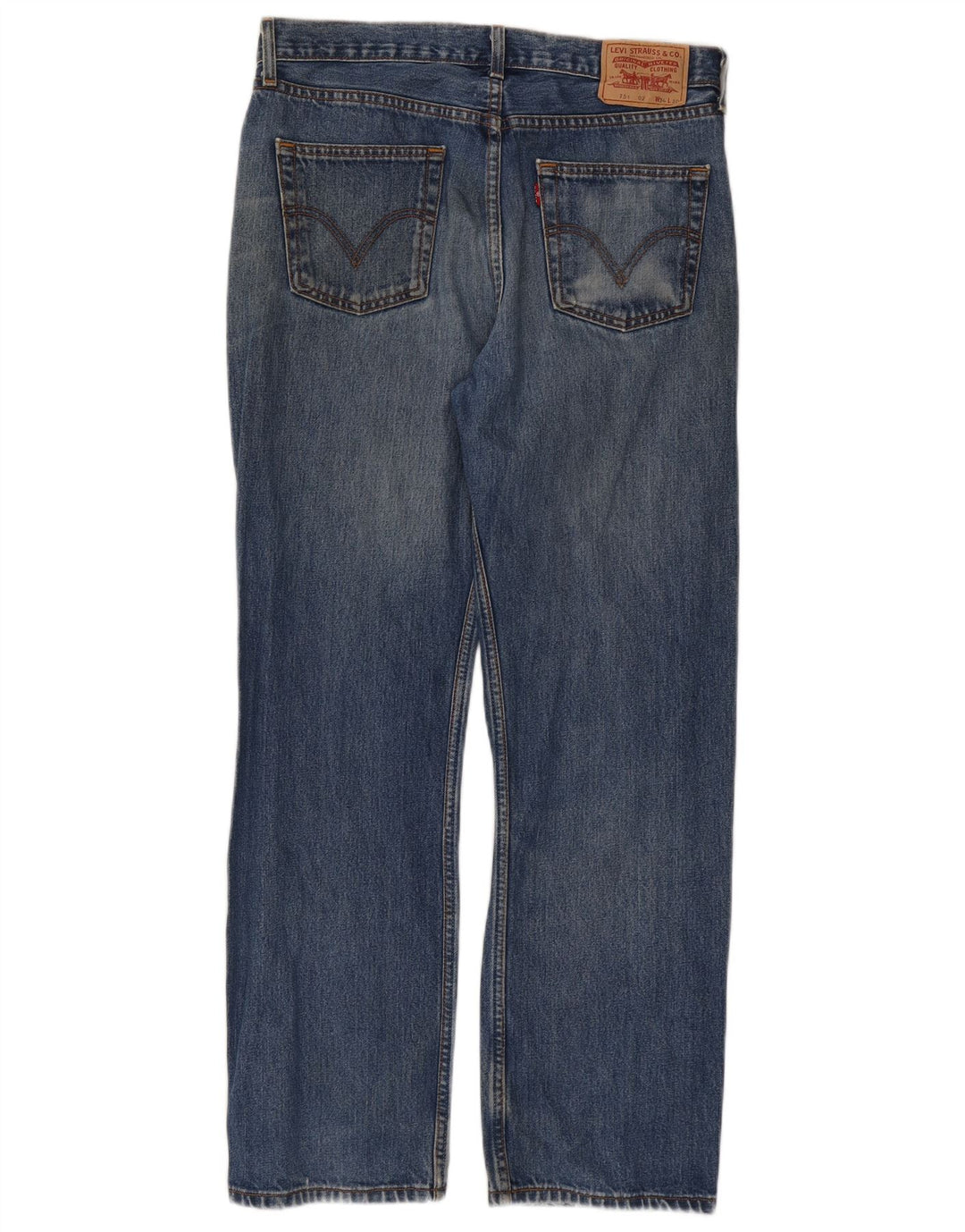 LEVI'S Vaqueros rectos 751 para hombre W34 L30 Azul