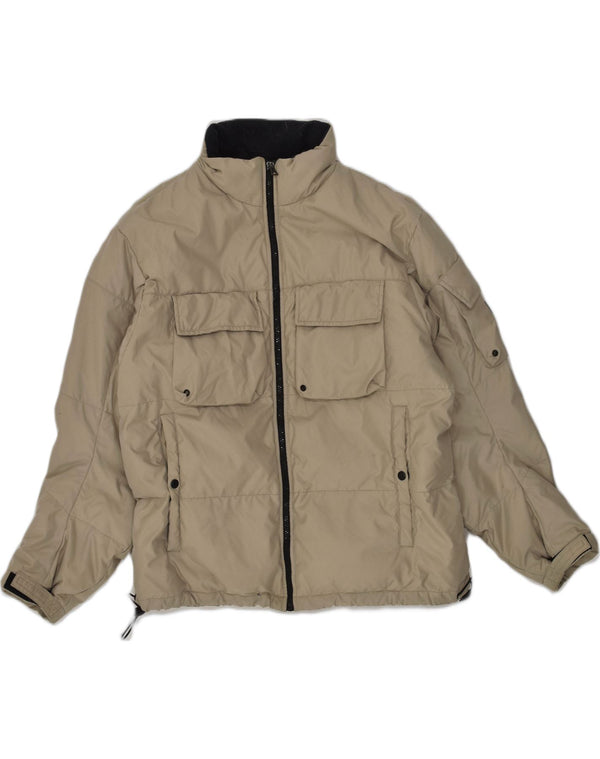 PEPE JEANS Chaqueta acolchada para hombre UK 36 Small Beige Poliéster