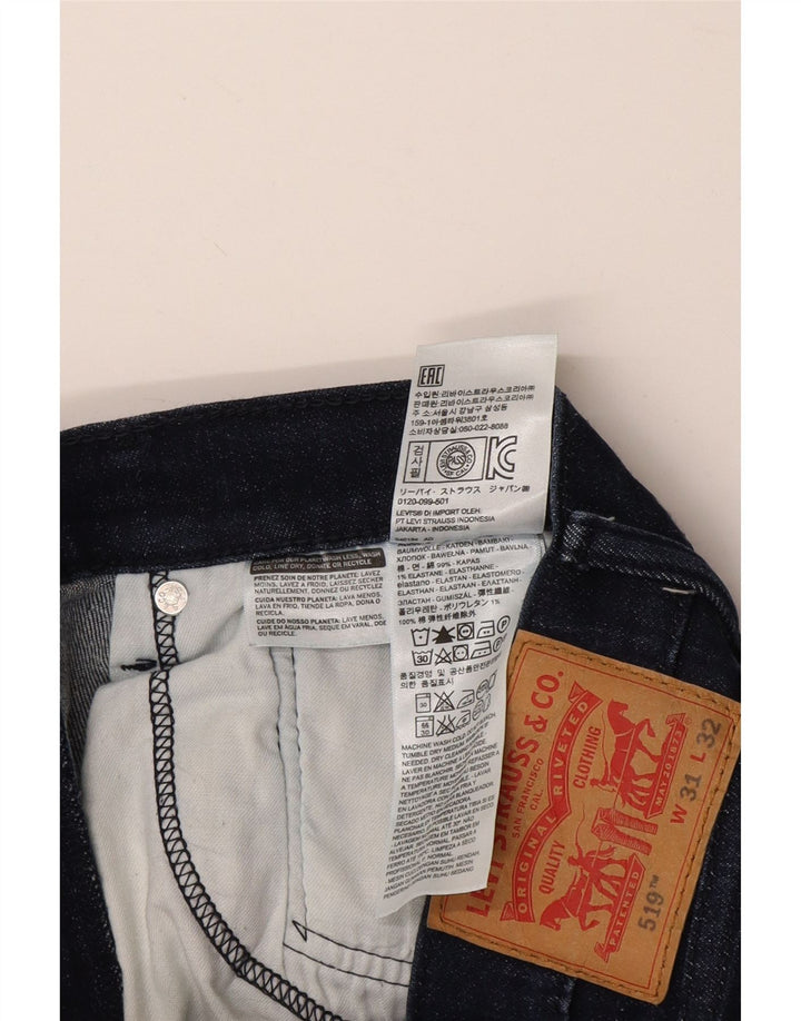 LEVI'S Jeans ajustados 519 para hombre W31 L32 Algodón azul marino