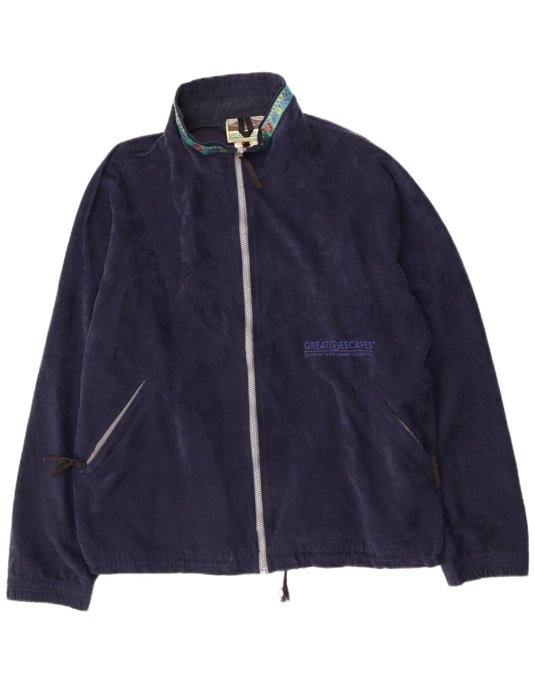 GREAT ESCAPES Chaqueta polar para hombre UK 42 XL Azul marino Poliéster