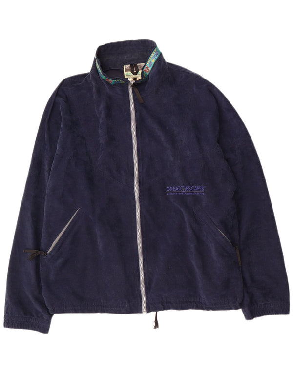 GREAT ESCAPES Chaqueta polar para hombre UK 42 XL Azul marino Poliéster