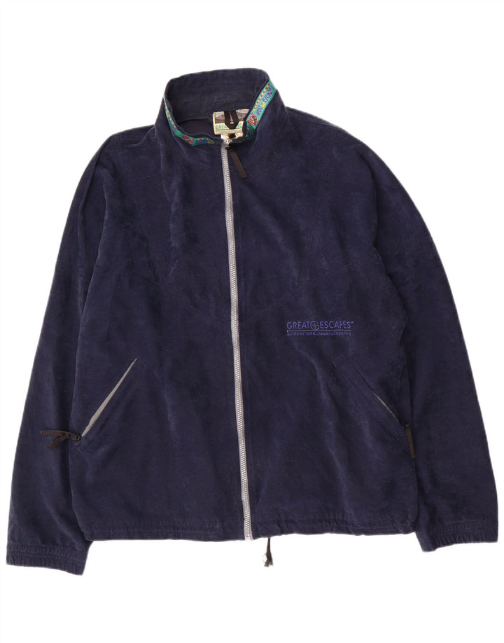 GREAT ESCAPES Chaqueta polar para hombre UK 42 XL Azul marino Poliéster