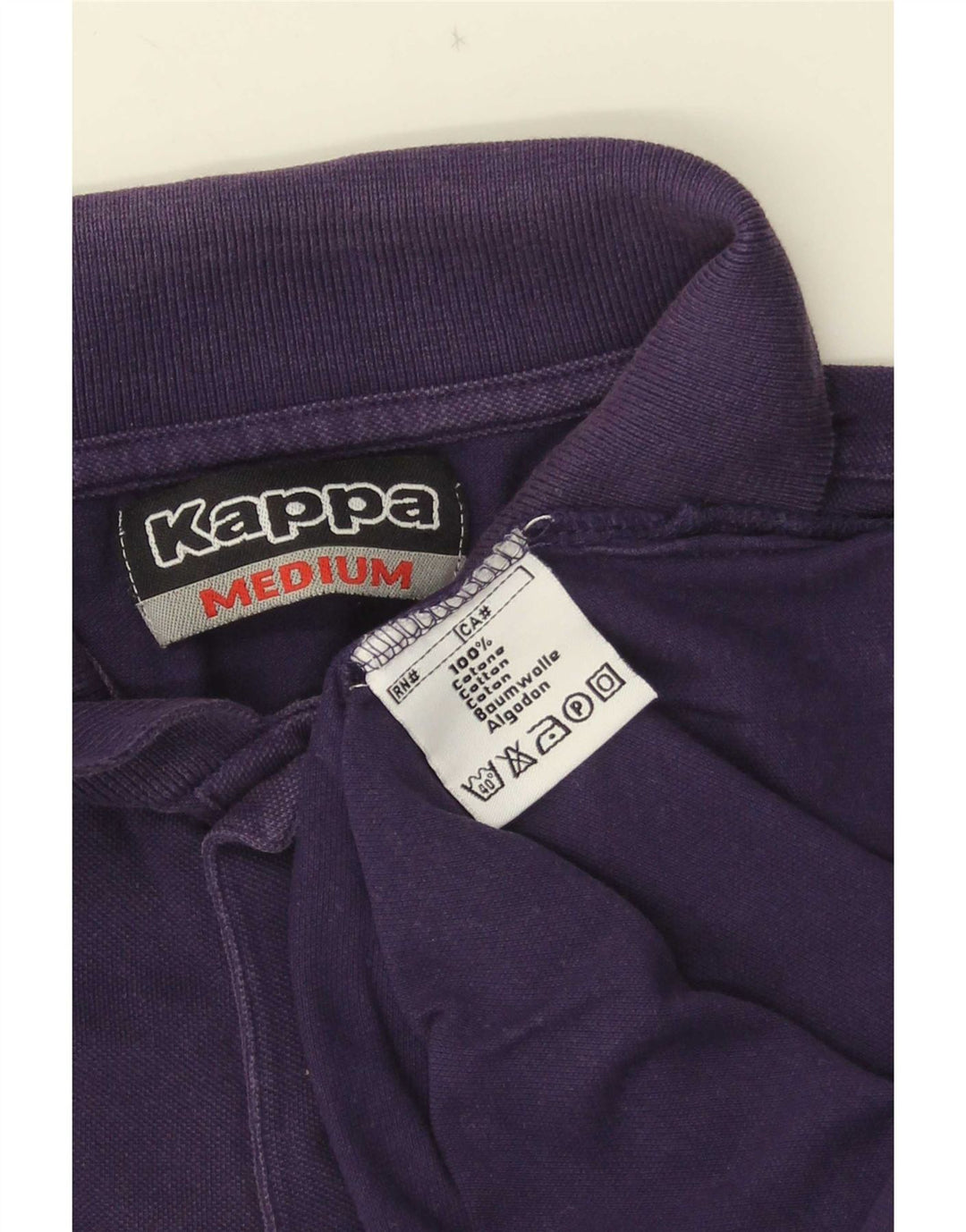 Polo Kappa Hombre Algodón Azul Marino Mediano