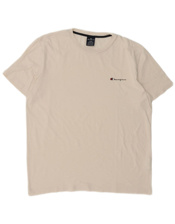 Champion Camiseta para hombre Top Large White Cotton