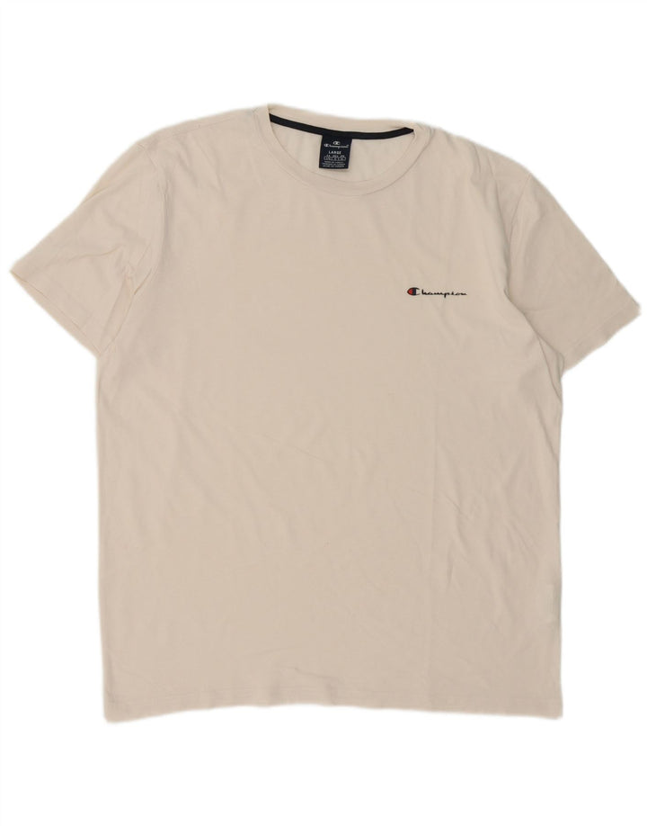 Champion Camiseta para hombre Top Large White Cotton