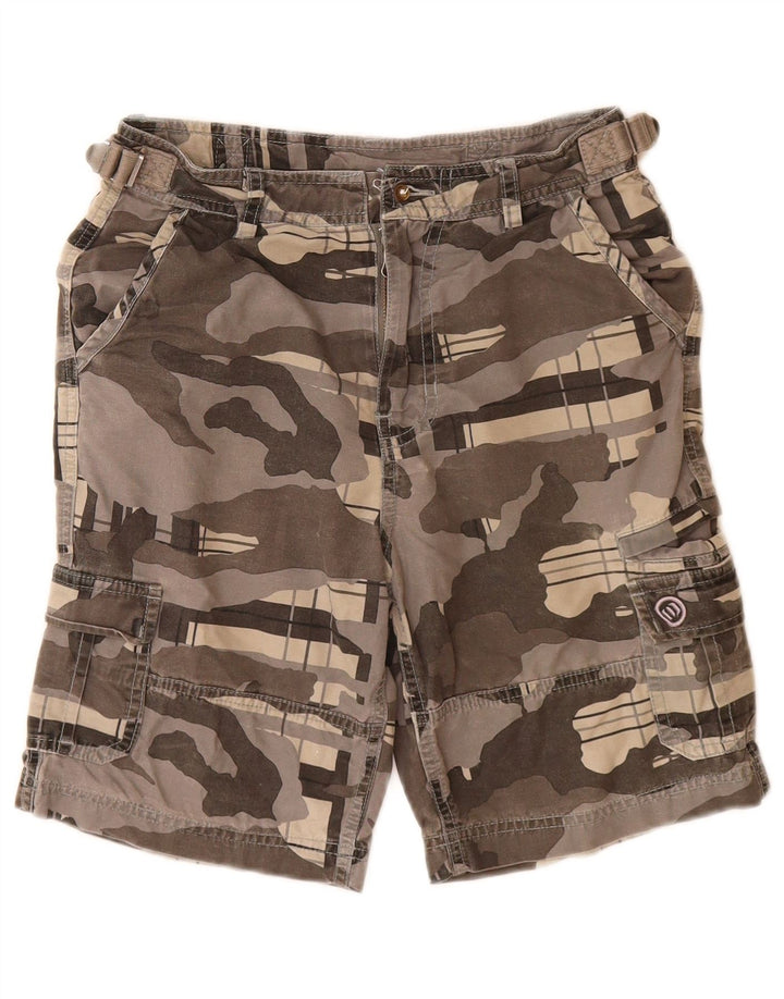 ANIMAL Shorts cargo para niños 7-8 años W24 Algodón de camuflaje gris