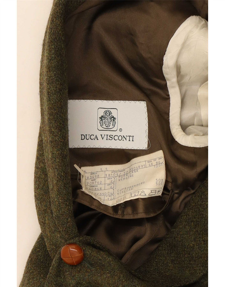 Duca Visconti Chaqueta tipo blazer de 3 botones para hombre IT 48 Lana caqui mediana