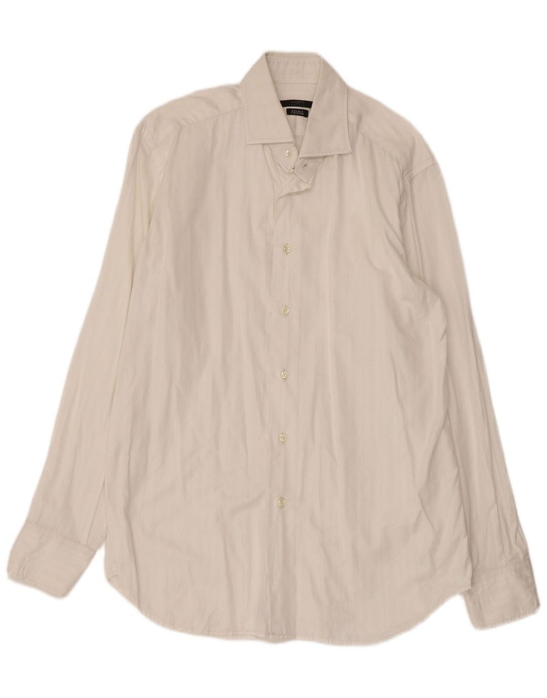Camisa UNGARO Hombre Talla 40 15 1/2 Mediana Blanco Algodón