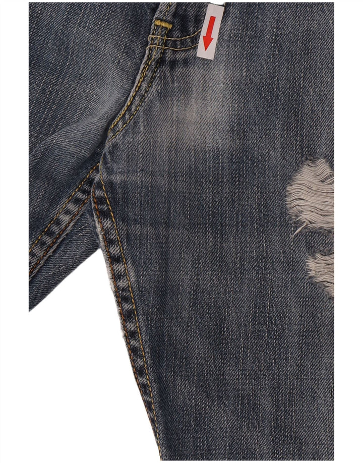 Levi's Jeans rectos desgastados 501 para hombre W32 L28 Algodón azul