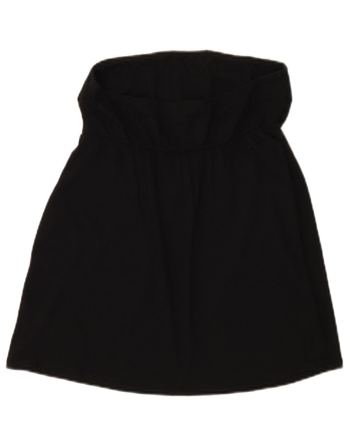 Benetton Top Corto Sin Tirantes Mujer UK 8 Small Negro