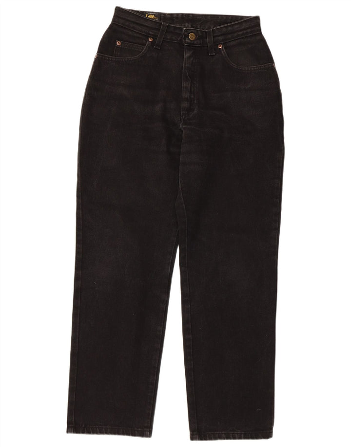 LEE Jeans cónicos de cintura alta para mujer US 12 Large W29 L29 Algodón negro