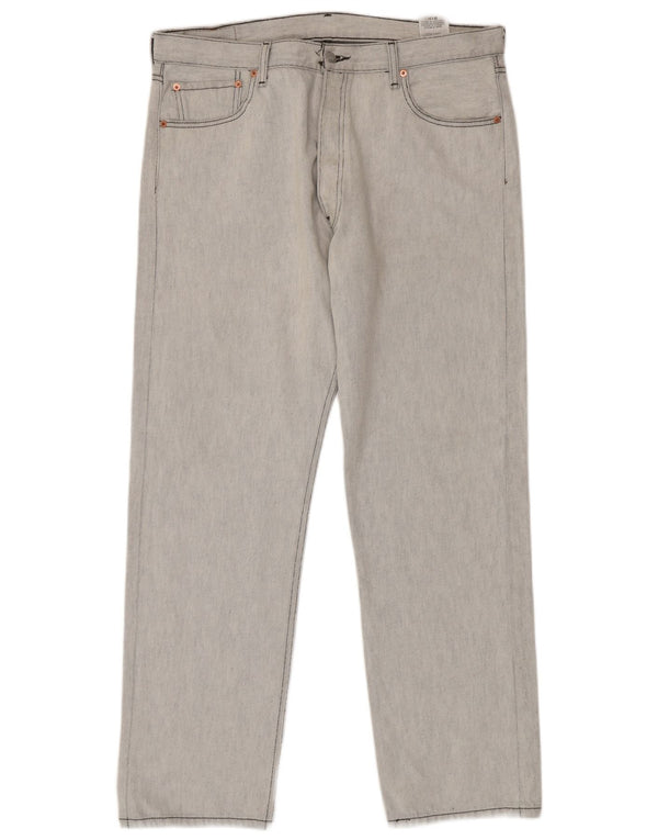 Levi's Vaqueros rectos 501 para hombre W38 L34 Algodón gris