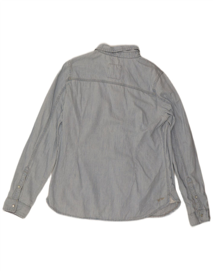 Camisa vaquera para mujer Fat Face UK 46 Algodón azul grande